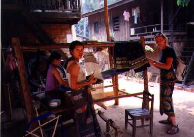 Weaving at Ban Xang Hai Village Near Luang Prabang